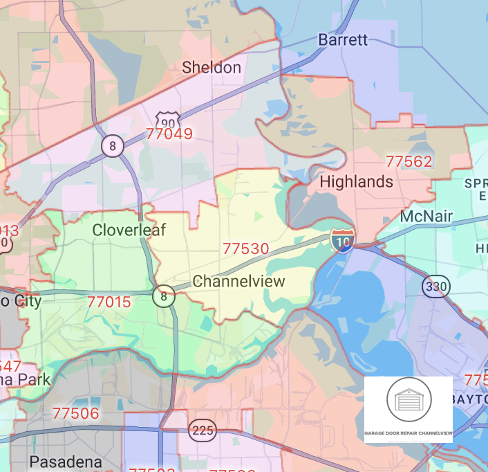 channelview-Texas-Map